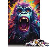 Bizarre Colorful Monkey Puzzle Precise Interlocking Paper Rectangular Jigsaw Puzzle for Boy Or Girl 1000pcs (38x26cm)