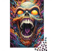 Bizarre Evil Skeleton 1000 Piece Puzzle for Adults Jigsaw Family Toys Gifts for Girls Boys Eco Friendly Wooden Puzzle 1000pcs (75x50cm)