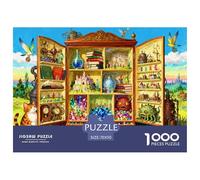 Bizarre Magical Cupboard Adventure Wooden Jigsaw Puzzle Waterproof 1000 Piece Puzzles for Adults Gifts Fun Challenging Games