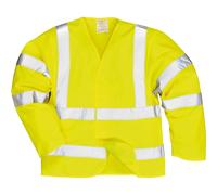 Portwest Hi-Vis Anti Static Jacket - Flame Resistant, Size: S/M, Colour: Yellow, FR85YERS/M