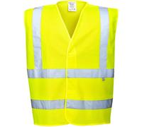 BizFlame Hi Vis Flame Resistant Anti Static Vest Yellow 2XL / 3XL