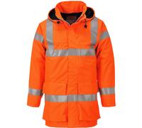 Portwest S774 Flame Resistant Jacket Hi-Vis Bio-Motion Tape Shell | EN ISO 14116, Bizflame Rain HV, Carbon Fibre, CE-CAT III, Lightweight, Anti-Static