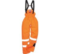 BizFlame Hi Vis Flame Resistant Rain Unlined Trousers Orange L
