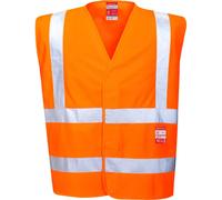 BizFlame Hi Vis Flame Retardant Treated Vest Orange L / XL