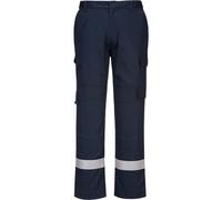BizFlame Lightweight Stretch Panelled Trousers Navy M 31"