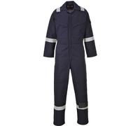 Portwest Men's Coverall FR50 Bizflame - Flame Resistant, Antistatic, Arc-Proof - Navy S
