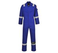 BizFlame Mens Aberdeen Flame Resistant Antistatic Coverall Royal Blue L 32"