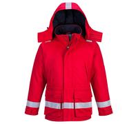 BizFlame Mens Flame Resistant Antistatic Winter Jacket Red L