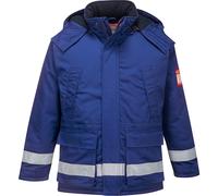 BizFlame Mens Flame Resistant Antistatic Winter Jacket Royal Blue 3XL