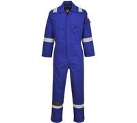 Portwest Flame Resistant Light Weight Anti-Static Coverall 280g, Size: XXXL, Colour: Royal Blue, FR28RBRXXXL