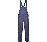 BizFlame Mens Pro Flame Resistant Bib and Brace Navy L