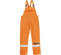 BizFlame Plus Mens Flame Resistant Bib and Brace Orange 3XL