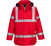 BizFlame Rain Anti Static Flame Resistant Jacket Red 3XL