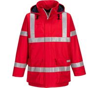 BizFlame Rain Anti Static Flame Resistant Jacket Red L