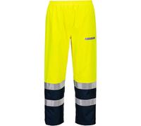 Bizflame Rain Hi Vis Waterproof Light Arc Trousers Yellow / Navy S