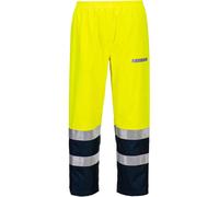 Portwest Bizflame Rain+ Hi-Vis Light ARC Trousers Yellow/Navy Regular XL