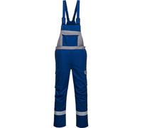 BizFlame Ultra Two Tone Bib and Brace Royal Blue 2XL 31"