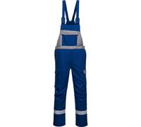 BizFlame Ultra Two Tone Bib and Brace Royal Blue 3XL 31"