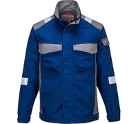 BizFlame Ultra Two Tone Flame Resistant Jacket Royal Blue M
