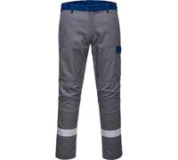 BizFlame Ultra Two Tone Flame Resistant Trousers Grey 44" 31"