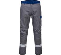 BizFlame Ultra Two Tone Flame Resistant Trousers Grey 46" 31"