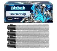 Bizhub C258 Toner Cartridge Compatible for Konica Minolta Bizhub C258 Bizhub C368 Printers, With Chip Large Capacity 24000 Pages (4 Pack Black)
