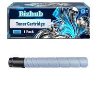 Bizhub C258 Toner Cartridge Compatible for Konica Minolta Bizhub C258 Bizhub C368 Printers, With Chip Large Capacity 24000 Pages (1 Pack Cyan)