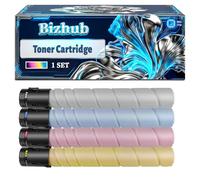 Bizhub C308 Toner Cartridge Compatible for Konica Minolta Bizhub C258 Bizhub C308 Bizhub C368 Printers, With Chip Large Capacity 23000 Pages (4-Pack BK/C/M/Y)