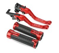BIZIQIMY Motorcycle Clutch Handle for D 848 EVO 2007-2013 2012 2011 2010 CNC Aluminum Brake Clutch Levers Handlebar Handle Hand Grips Accessories Motorcycle(RED)