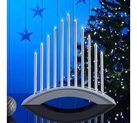 Biznest 11 Light White Candle Bridge Classic and Elegant Design, Beautiful Centrepiece Or Window Display