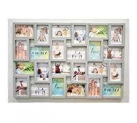 Biznest 24 Multi Aperture Frame Photo Picture For 24 Photos Holds 6X4 Home Decorative, Living Room, Bedroom Room, Eye-Catching Design (Grey)