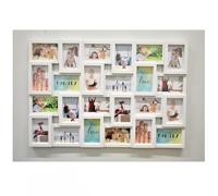 Biznest 24 Multi Aperture Frame Photo Picture For 24 Photos Holds 6X4 Home Decorative, Living Room, Bedroom Room, Eye-Catching Design (White)
