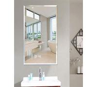 Biznest 30X45Cm Frameless Rectangle Wall Mounted Mirror For Bathroom Living Room Home Décor