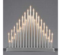 Biznest 33 Light Silver Candle Bridge Tower Classic and Elegant Design, Beautiful Centrepiece Or Window Display