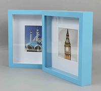 Biznest 3D Shadow Box Photo Frame 23 X 23 Cm 3D Picture Frame Shadow Effect Box Frame White Black Purple Pink Oak Blue For Love One'S (Purple) (Pink)