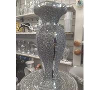Biznest 40cm Sparkle Vase Ornament Crushed Diamond Gift Crushed mirrored flower pot Crushed Diamond Display Home Decor