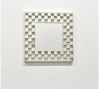 Biznest 40X40Cm Box Border Decorative Wall Mirror Square Home Decor Art Deco Style Mirrors Design Wall Mounted