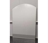 Biznest 50X70Cm Wall Mounted Mirror, Arch Simple, Elegant Design Bathroom, Frameless With Contemporary