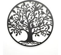 Biznest 60Cm Large Black Tree Of Life Wall Art Decor Metal Family Tree Wall Sculpture Hollowed Tree Of Life