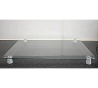 Biznest 60X52Cm Universal Hob Cover Plate Tempered Glass Worktop Saver Dishwasher Safe 5mm Clear with 4X Feets All Types of Cookers