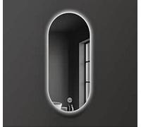 Biznest 80X50 Cm Led Oval Glam Lighted Bathroom Wall Mirror 3 Color Light Touch Switch With Fog Pad (80X50 Cm Oval Glam L8035)
