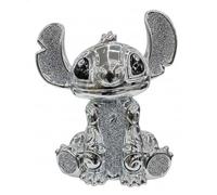 Biznest Bling Crushed Diamond Silver Stitch Ceramic Sparkly Shelf Sitter Ornament