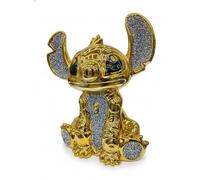 Biznest Bling Crushed Diamond Silver Stitch Ceramic Sparkly Shelf Sitter Ornament Home Decor Best Gift (Gold)