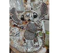 Biznest Bling Crushed Diamond Silver Stitch Ceramic Sparkly Shelf Sitter Ornament Home Decor Best Gift (Silver Heart In Hand)