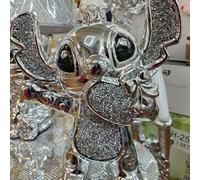 Biznest Bling Crushed Diamond Silver Stitch Ceramic Sparkly Shelf Sitter Ornament Home Decor Best Gift (Silver Heart In Hand)