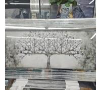 Biznest Blossom Tree Picture 3D Glitter Liquid Art Mirrored Frame Wall Art 85X55Cm (Money)