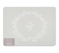 Biznest Bon Appetit Set of Coasters & Placemats Grey Stylish and Functional with Sealed Edges Cork-Backed to Protect Surfaces (6 Placements)