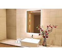 Biznest Border Lightning Hd Quality Led Bathroom Mirror Lights Touch Switch Sensor Demister Pad Mirrors (70x50Cm) (8037)