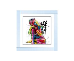 Biznest Buddha Multi Glitter Liquid Wall Art