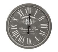 Biznest Chateau Renier Clock - Grey Diameter: 60Cm